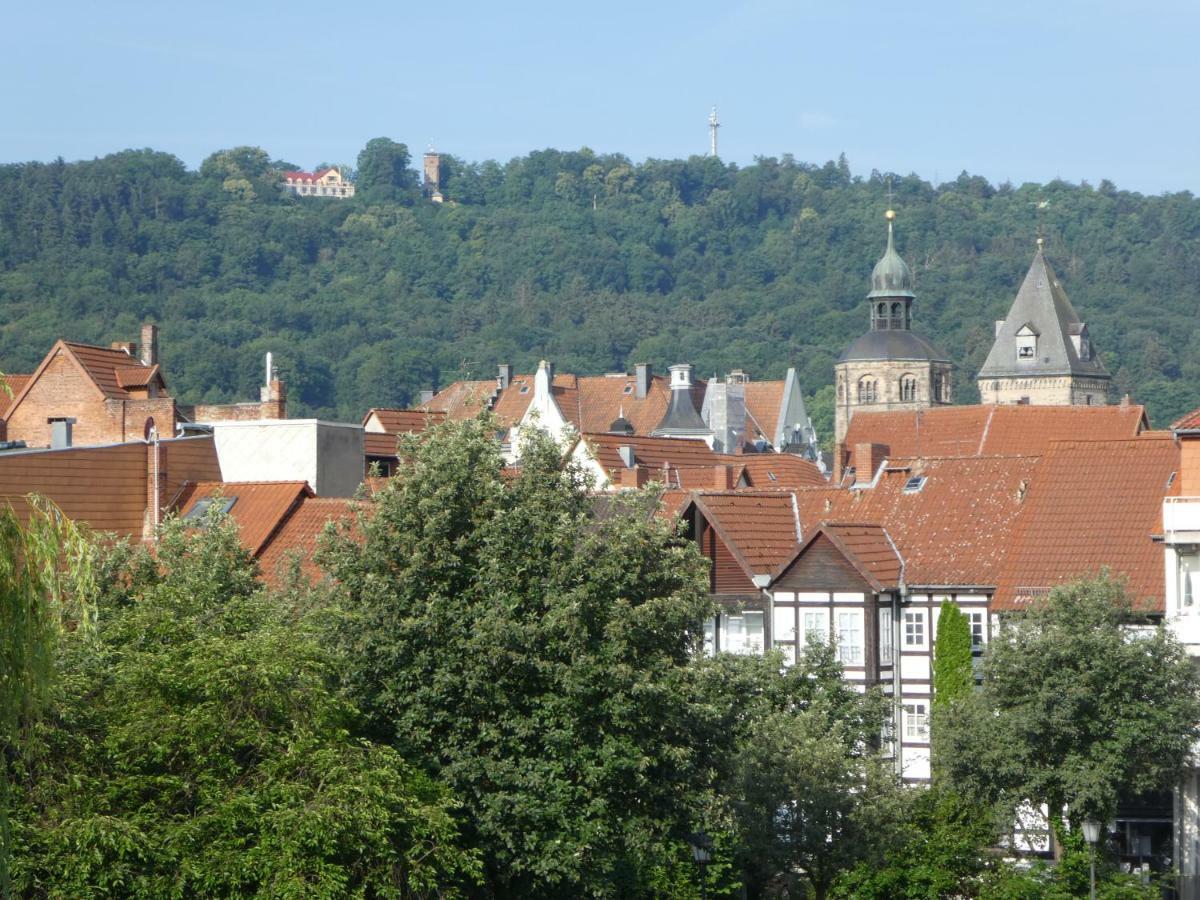 Ferienwohnung Janus Altstadt-Hameln Haus 2 Inklusive Parkplatz - Mit Und Ohne Terrasse Oder Loggia Hamelin Bagian luar foto